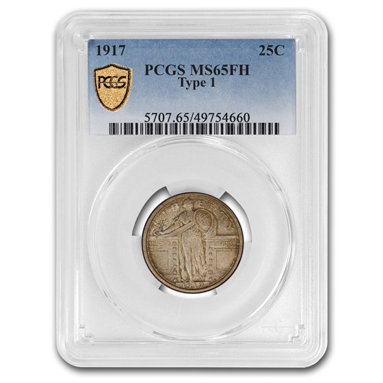 1917 Standing Liberty Quarter Type 1 MS-65 PCGS (FH) 1917 Standing Liberty Quarter Type 1 MS-65 PCGS (FH)